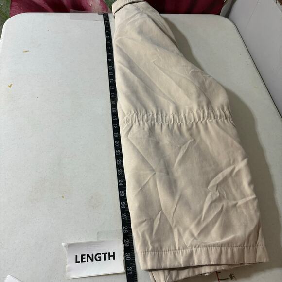 London Fog Women's Beige Mid-Length Jacket Size Small Drawstring Casual Neutral - Picture 8 of 13